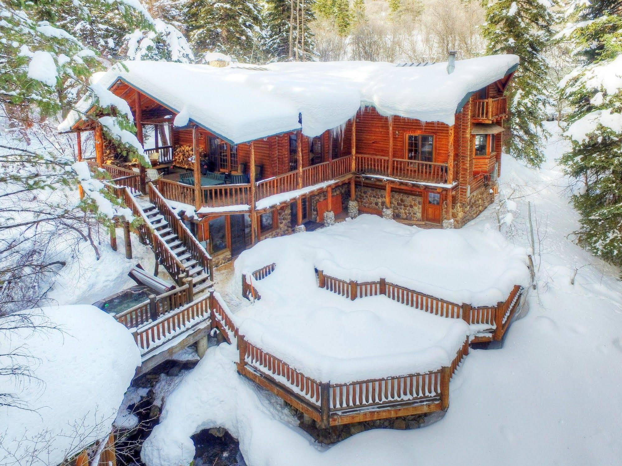 Sundance Log Cabin On The Stream מראה חיצוני תמונה